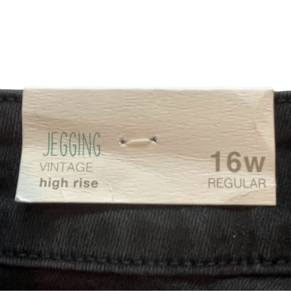 MAURICE'S BLACK DISTRESSED JEGGINGS VINTAGE HIGH RISE RIPPED JEANS SIZE … - Picture 6 of 12